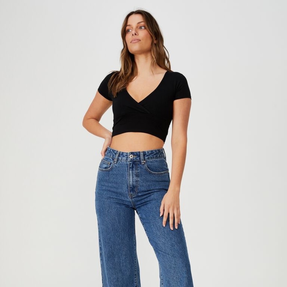 Black Crop Top NWOT